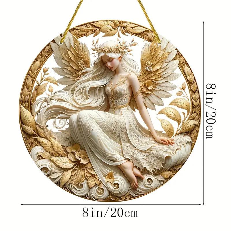 

2D Акриловый Диск Плоская Подвеска Декор для Поделок One Size белый