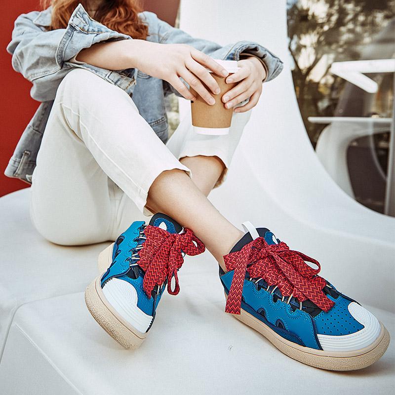 Мужские/женские повседневные кроссовки из микрофибры большого размера для улицы 45 — фото 7