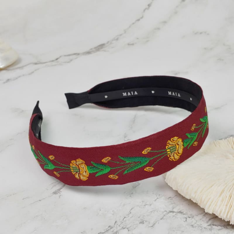MAIA Rose Garden Headband - Brown
