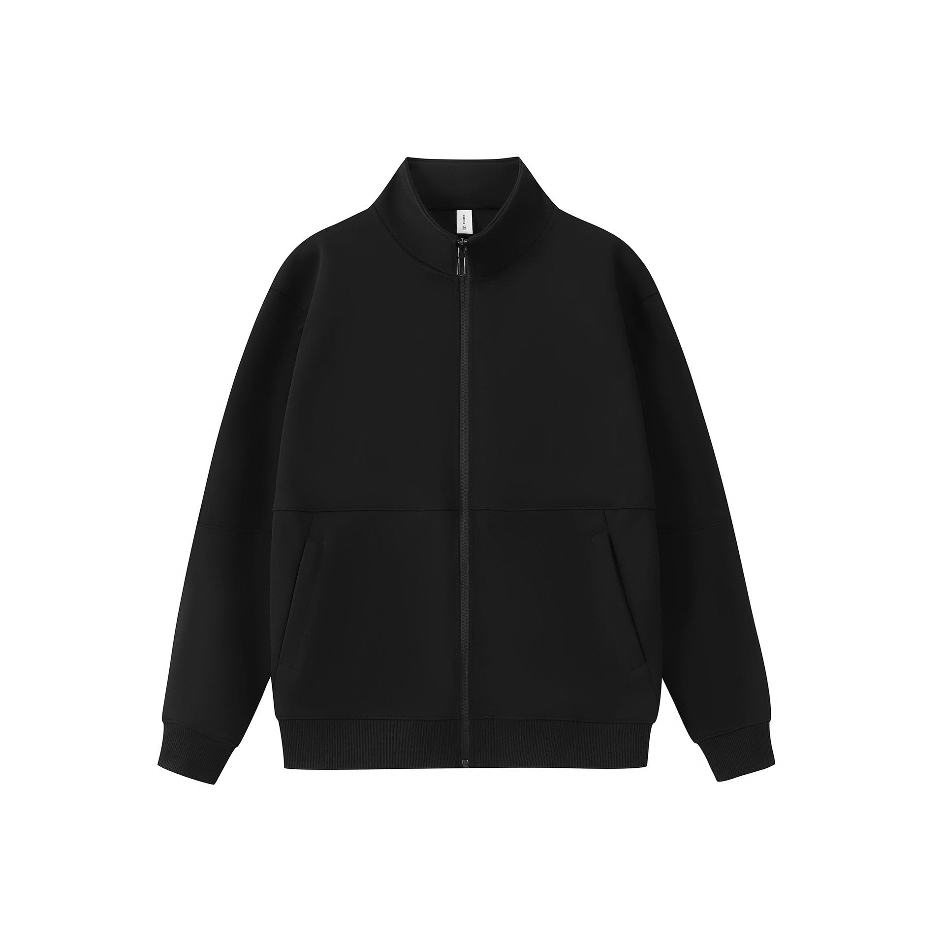 

Retro Trendy Cotton Stand Collar Cardigan Hoodie Jacket - Style 9895, 360g S