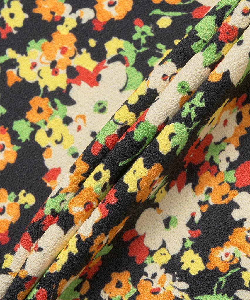 Marni Floral Print Dress - Black / Abma0921A1Utv922Lpn99