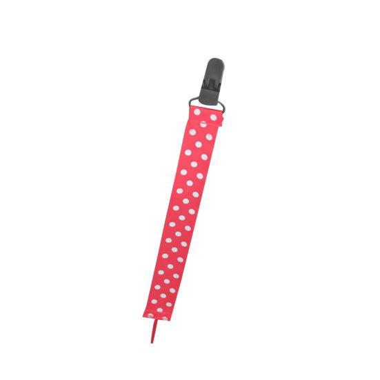 Baby Infant Toddler Pacifier Soother Stripes Nipple Clip Holder Strap Lanyard