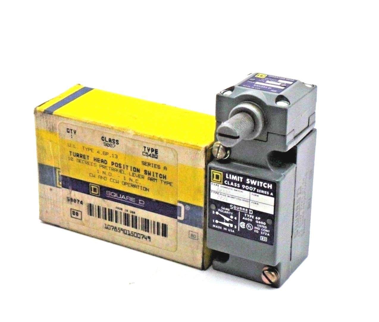 

SQUARE D 9007-C54B2 Limit Switch Series A 9007C54B2