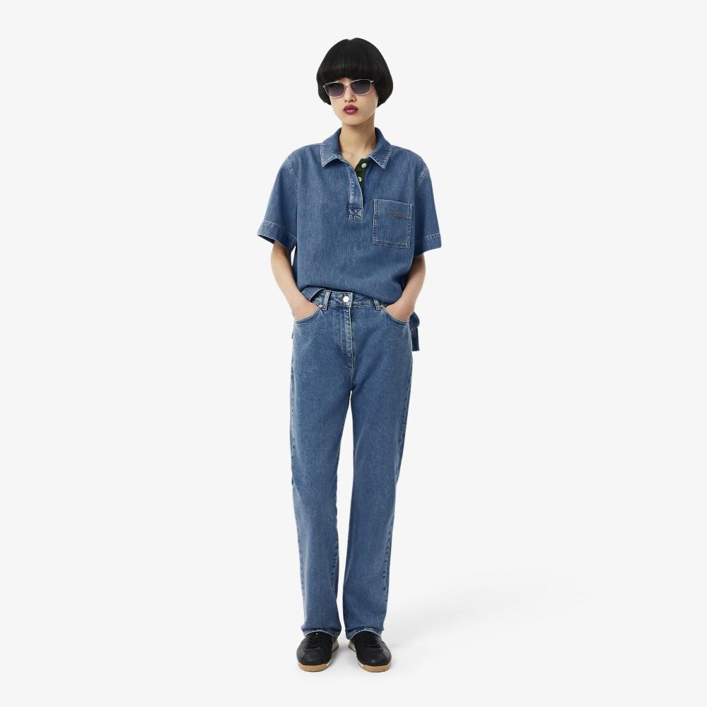 [Lacoste] Женские прямые джинсы HF6800-56G36L 34