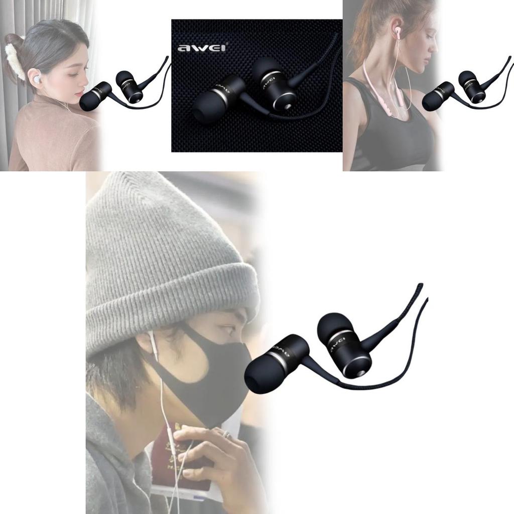 For Phones Mp3s Awei Q3 Earphone Premium Quality Super Bass Noise Isolation Headphone