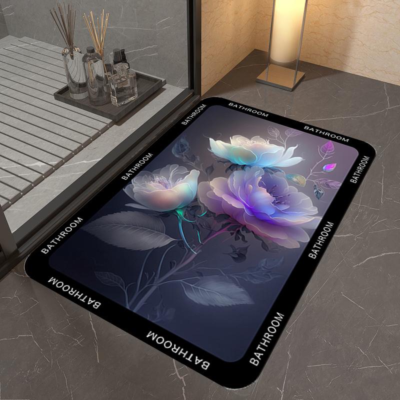 Bathroom Floor Mats Quick-drying Dirt-resistant Non-slip Mats for Bathrooms Bathroom Entrance Doorsabsorbent Carpets