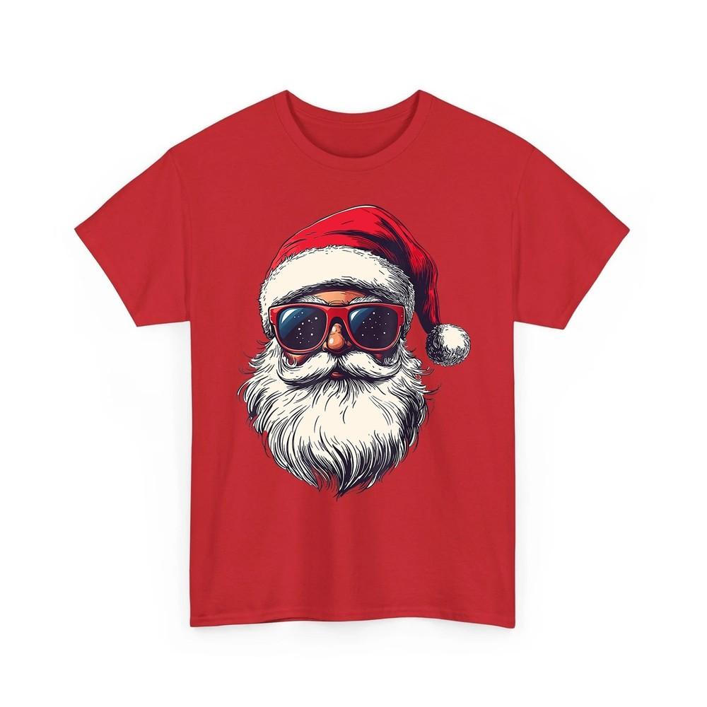 Cool Santa Claus Face Retro Sunglasses Christmas Unisex TShirt Unisex T-Shirt S