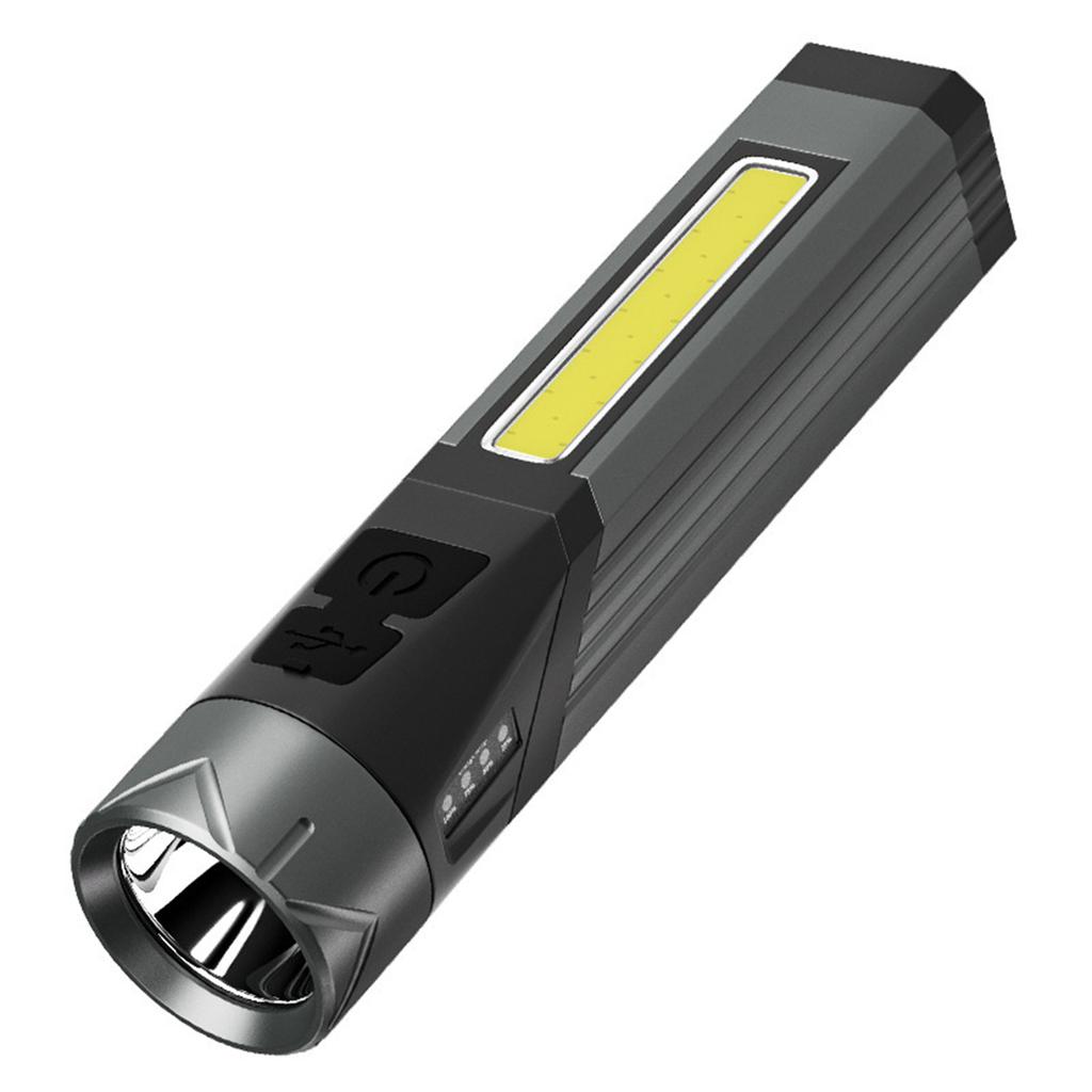 Multifunctional 90 degree corner flashlight work light typeC rechargeable with magnet COB side light flashlight