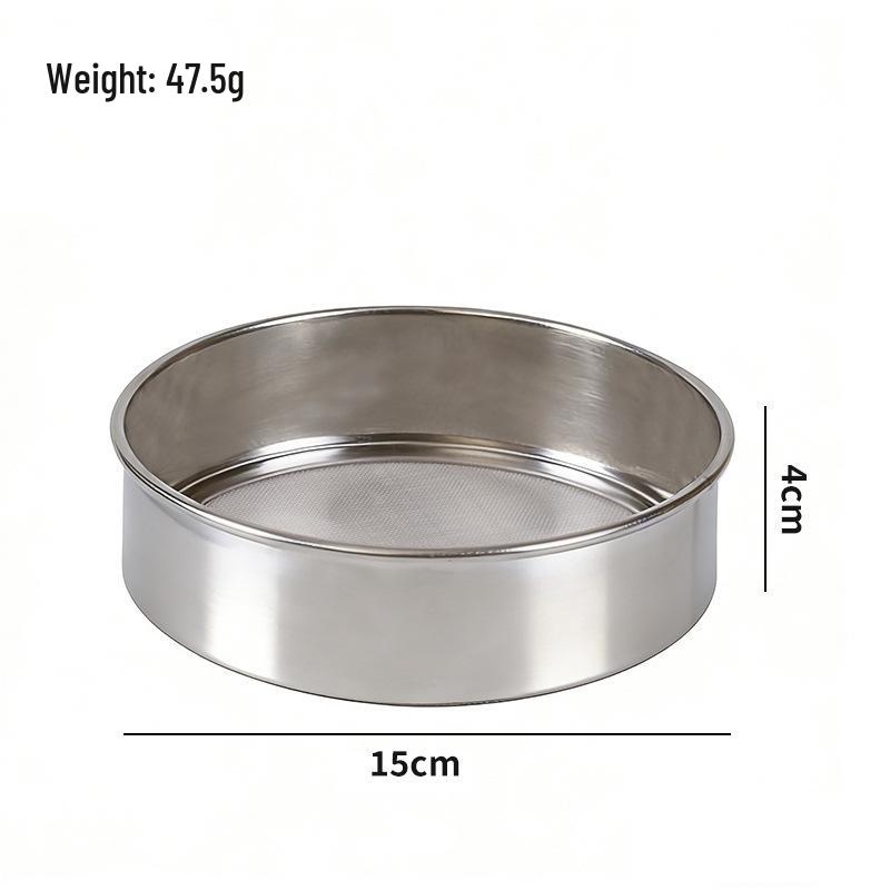 Stainless Steel Ultra-Fine Mesh Handheld Flour Sieve
