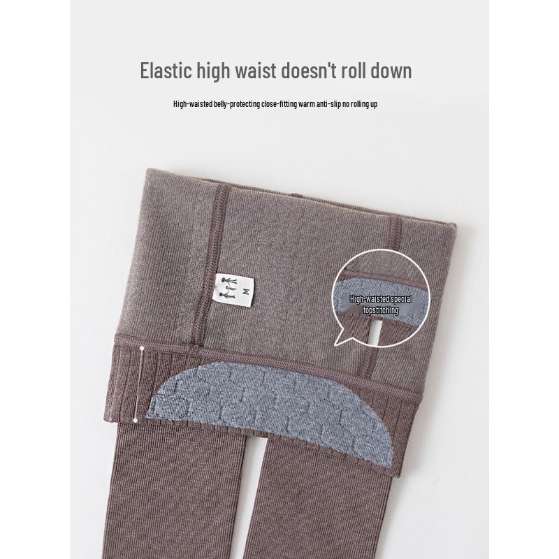 Fleece-lined Kids' Pantyhose & Leggings, Non-slip Dance Socks, and Bodysuits for Spring & Autumn.