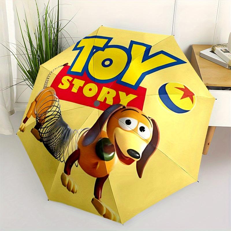 1pc Toy Story Slinky Dog Automatic Opening/Closing Umbrella - Portable 3-Fold Design, 8-Bone Iron Frame Outdoor Umbrella, Perfect Gift for F