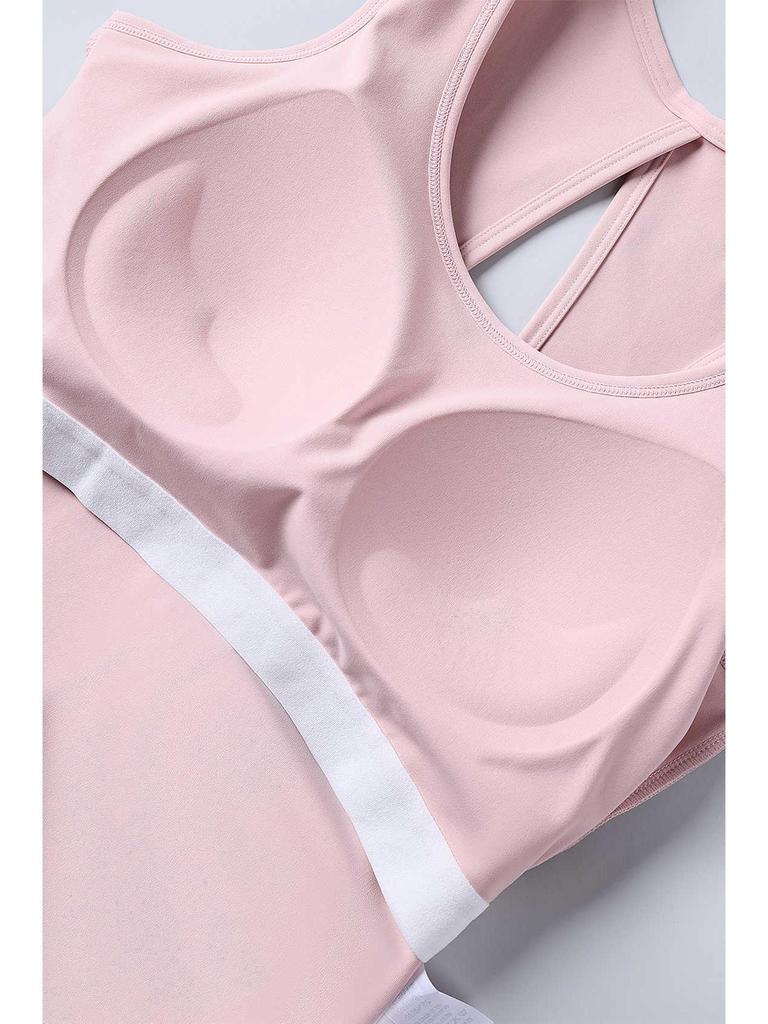 Hollow Back Yoga Top with Built-in Bra BX307