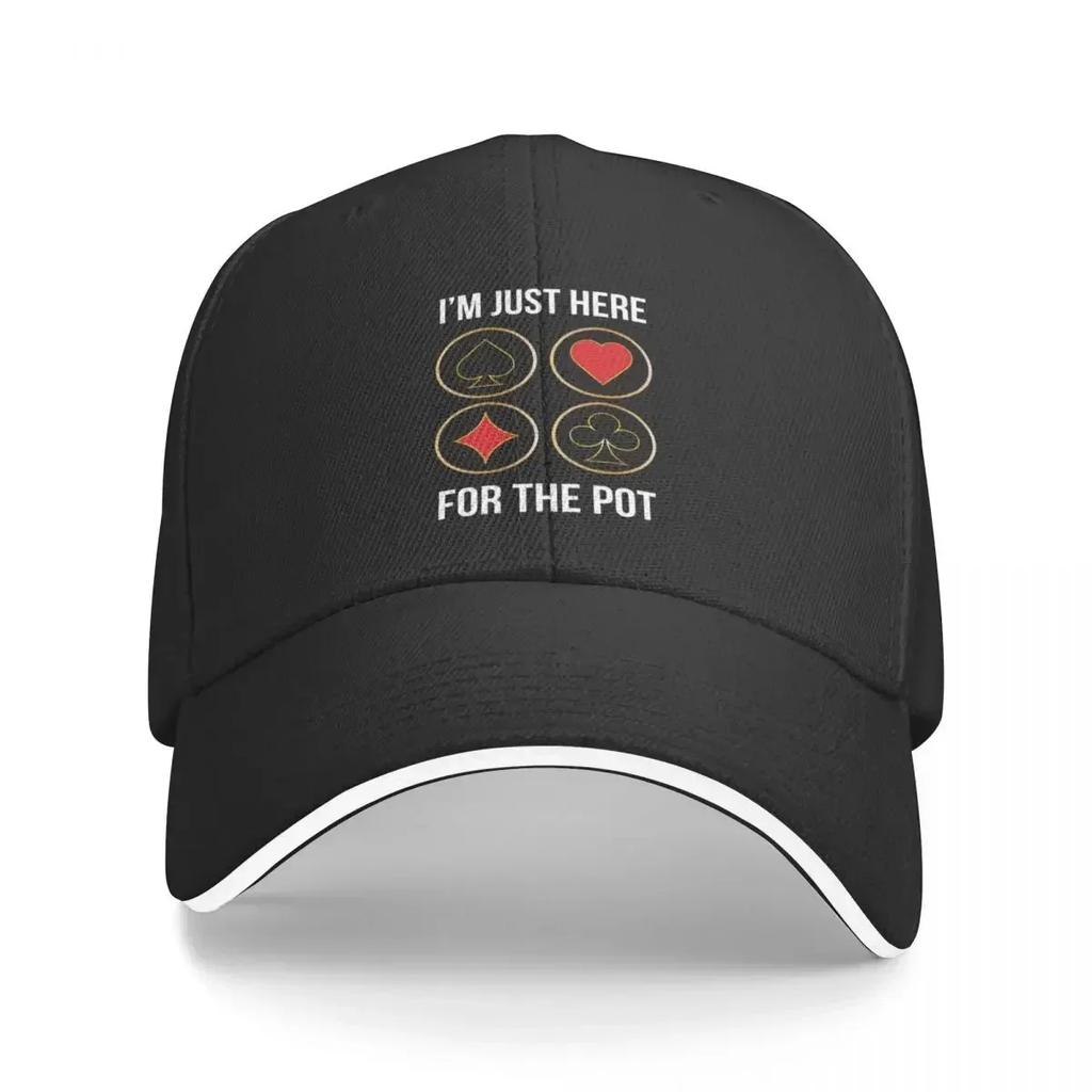 im just here for the pot Baseball Cap tea Hat Beach Anime Hat Baseball For Men Women's