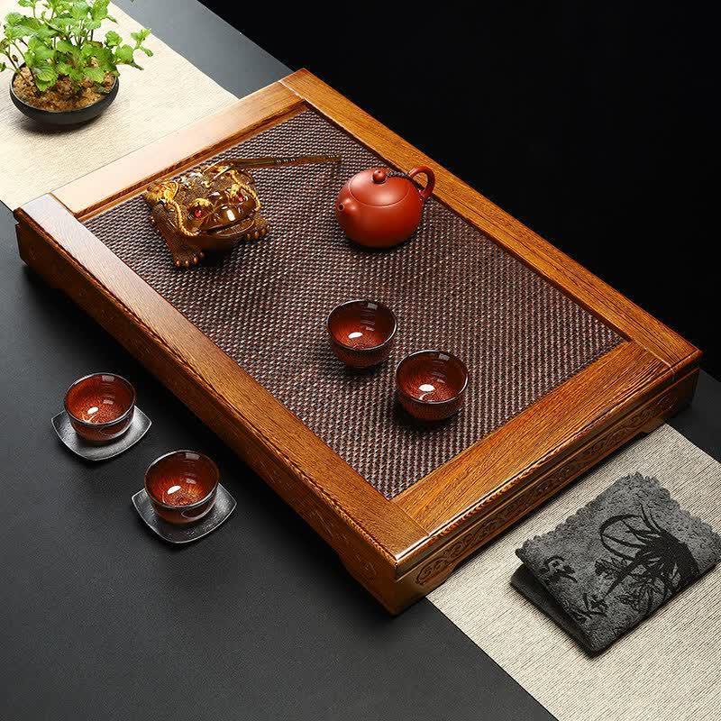 UOSO New Chinese Style Zen Bamboo Tea Mat