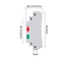1Pcs 24V 220V Ac/Dc Track Type Signal Lamp Jd9 Din Rail Indicator Light Tri-Color Dual Color Light Red Green Yellow