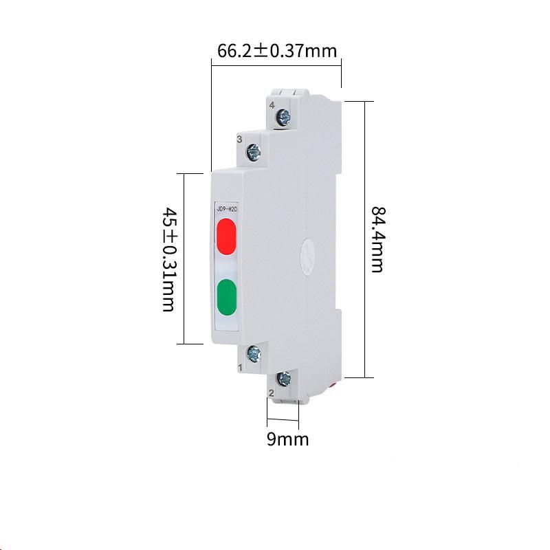 1Pcs 24V 220V Ac/Dc Track Type Signal Lamp Jd9 Din Rail Indicator Light Tri-Color Dual Color Light Red Green Yellow
