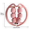 1Pcs 18 Wheels Muscle Roller Massager With Circular Leg Clamps - 360 Roller For Leg, Neck, Hand, Arm Relax - Indoor Sports, Yoga