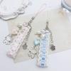 Sweet Lovely Lace Ribbon Cat Heart Pendant Keychain Phone Charm Lanyard Bag Decoration For Women Portable Hangings Lanyard Gifts