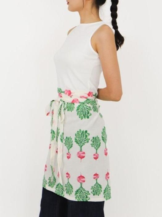 GoGreenObject Vegetable Waist Half Apron green onion