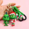 Bambola Grinch esplosione transfrontaliera Nuovo portachiavi ciondolo Grinch di Natale Mostro dai capelli verdi di Natale ornamento