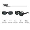 Cool Square Frame SunGlasses Simple Black Fashion Glasses For Men Women Daily Outdoor Party Decors Ideal Choice for Gifts