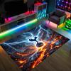 Tottenham Hotspur Design Crystal Velvet Carpet Cozy Non?Slip Printed Rug For Bedroom Living Room Entrance