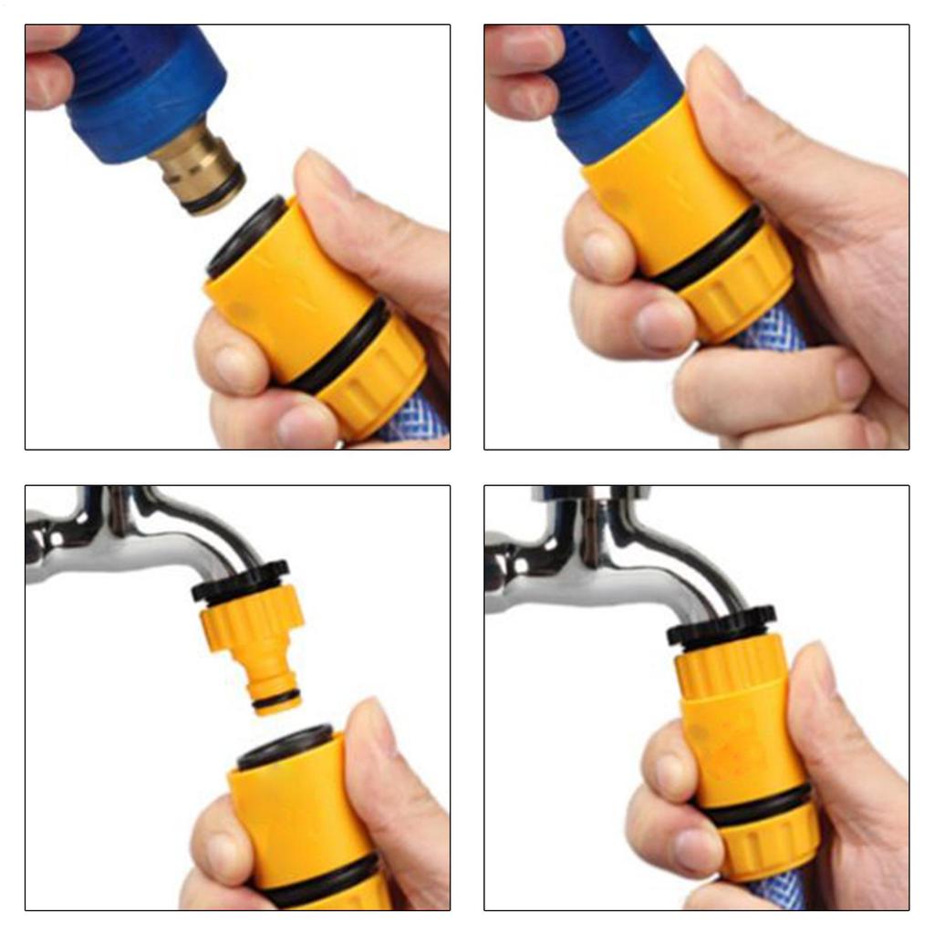 Wąż Ogrodowy Szybkozłączka Wodoodporna Złączki do Węża Ogrodowego Szybkozłączki Adapter Konstrukcja Odporna na Warunki Atmosferyczne Do Wody