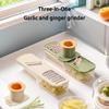 Multifunctional Mandoline Slicer Kitchen Tool Stainless Steels Vegetable Cutter Safe Food Slicer Garlic Gingers Grinder