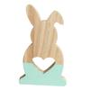 Lovely Hollow Heart Wooden Rabbit Art Craft Children Gift Home Office Decor