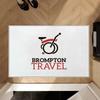 Abstract Art Bicycle Brompton Door Mat Floor Mats Non-slip Pad Rug Slip-resistant Clean Feet Entrance Mat Decoration for Bedroom