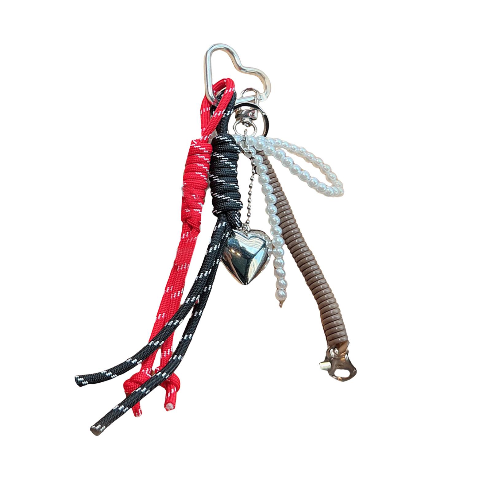 

Плетеный шнурок брелок брелок с бусинами бантик держатель для ключей аксессуар для ключей ручной работы брелки для любителей моды 3