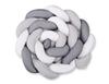 Braided Cot Bumper XXL - White-gray-anthracite