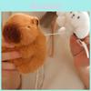 Adorable Cute Capybara Plush Keychain Toy With Soft Feather Cotton Filling For Kids