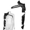 Gothic Punk Shoulder Armors Pu Adjustable Metal Rivets Arm Guard Body Chest Harness Protective Gauntlet Cosplay Costume Accessory