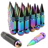 20pcs Car Wheels Rims Lug Nuts With Spike Extended Tuner Nut M12 X 1.5/M12 X 1.25 Wheel Bolt Screw Aluminum Lug Nuts Universal