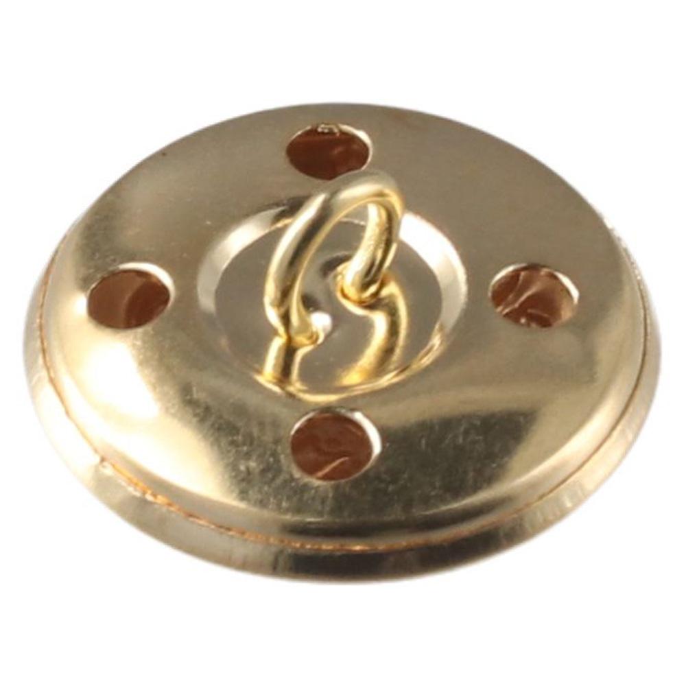 25 PCS Vintage Gold Button 15mm Gold Emblem Shank Buttons DIY Crafts Sewing Buttons  Blazer