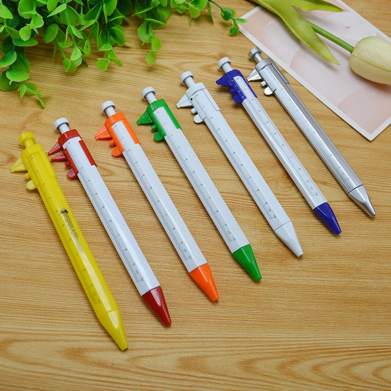 

Custom Caliper Ballpoint Pen with Inch/Centimeter Scales and Push-Button Extension Bullet 1.0 серебряный