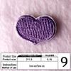 Na Yang Heart Embroidery Self-Adhesive Patch for DIY Clothing and Decoration