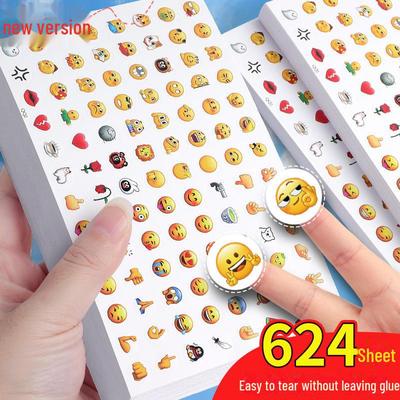 QQ Cartoon Emoji Stickers: Creative DIY Cute Expression Pack for Diary and Mood Decoration