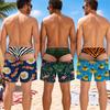 Summer Men Funny Cartoon Hot Dog 3D Print Board Shorts Quick‑Dry Drawstring Trunks Fun Yellow Duck Novelty Prank Short Pants
