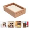 Zero Money Box Wooden Tips Clear Piggy Banks Shadow Display Case Bank Wood Frame Coin Cash Storage Container Jar Tip