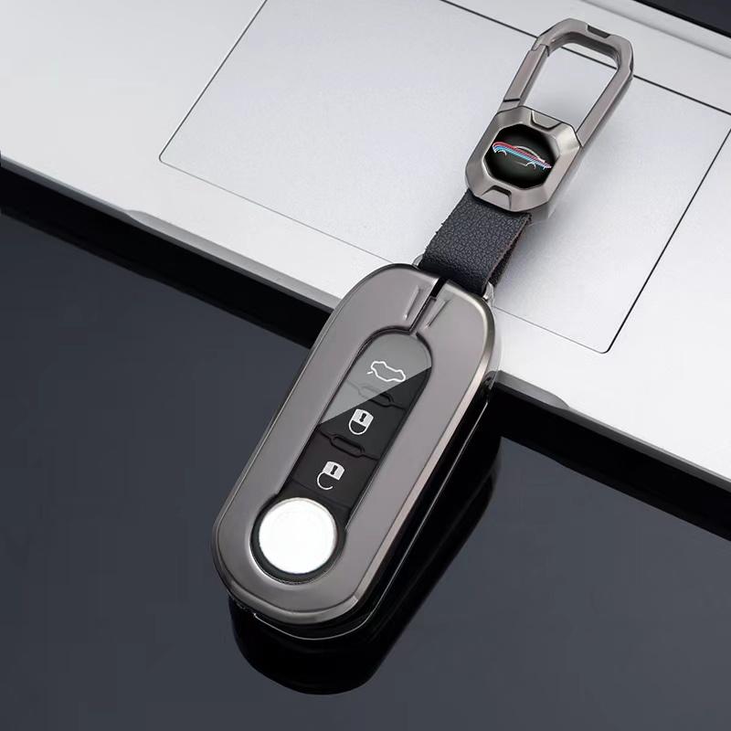 New Metal Car Key Case Cover For Fiat Ducato 500 500L Panda Grande Punto Lancia Musa For Iveco Eurocargo Daily Accessories