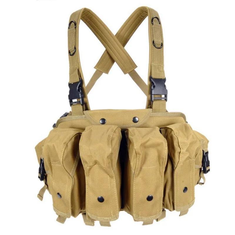 AK Chest Rig AK 47 Molle Magazine Carrier Pouch Outdoor Sports Accessories Training Hunting Vest