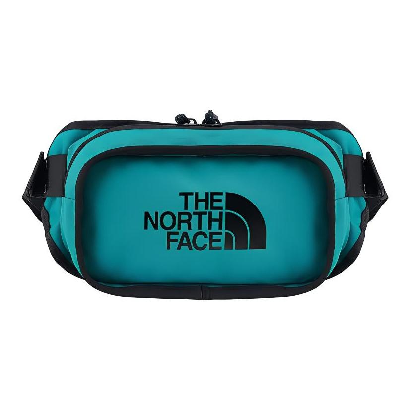 

The North Face Logo Print Portable Domestic Version Zipper Waist Bag Outdoor Bag Unisex Waist Bag Green 3KZX-NX6 Green