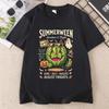 Summerween Spooky Summer Tshirt Watermelon Pumpkin Season Tshirt Halloween Short Sleeve Graphic T Shirts Clothing