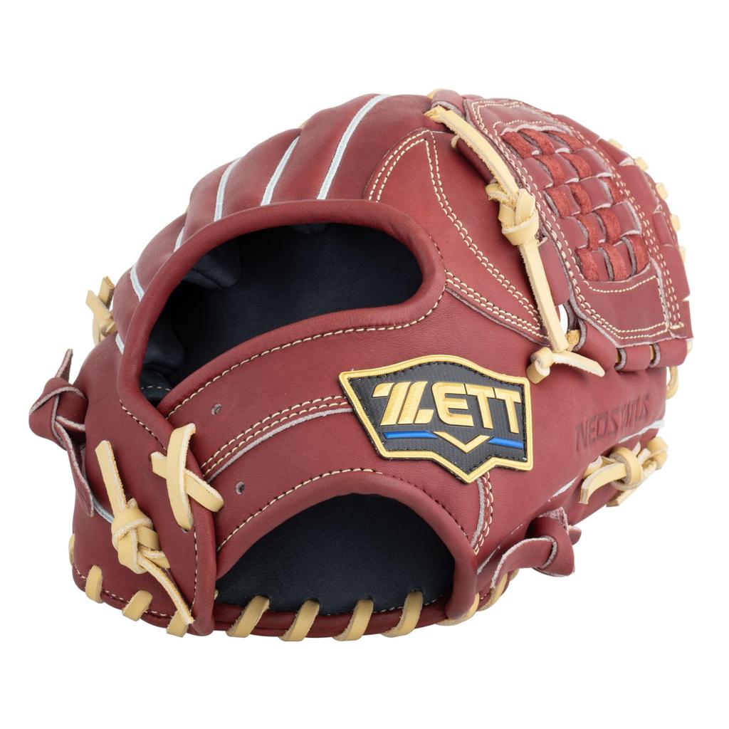 ZETT Neo Status Youth Softball Sosuke Genda for Second and Bordeaux Brown x Pastel Size L heights BJG702620N Glove, Style, Shortstop, Right-Handed
