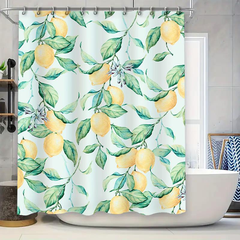 

Marble Effect Shower Curtain Waterproof Fabric Printed Home Decor Bathroom Accessories In White Gray W60H190(CM)-1 Pcs