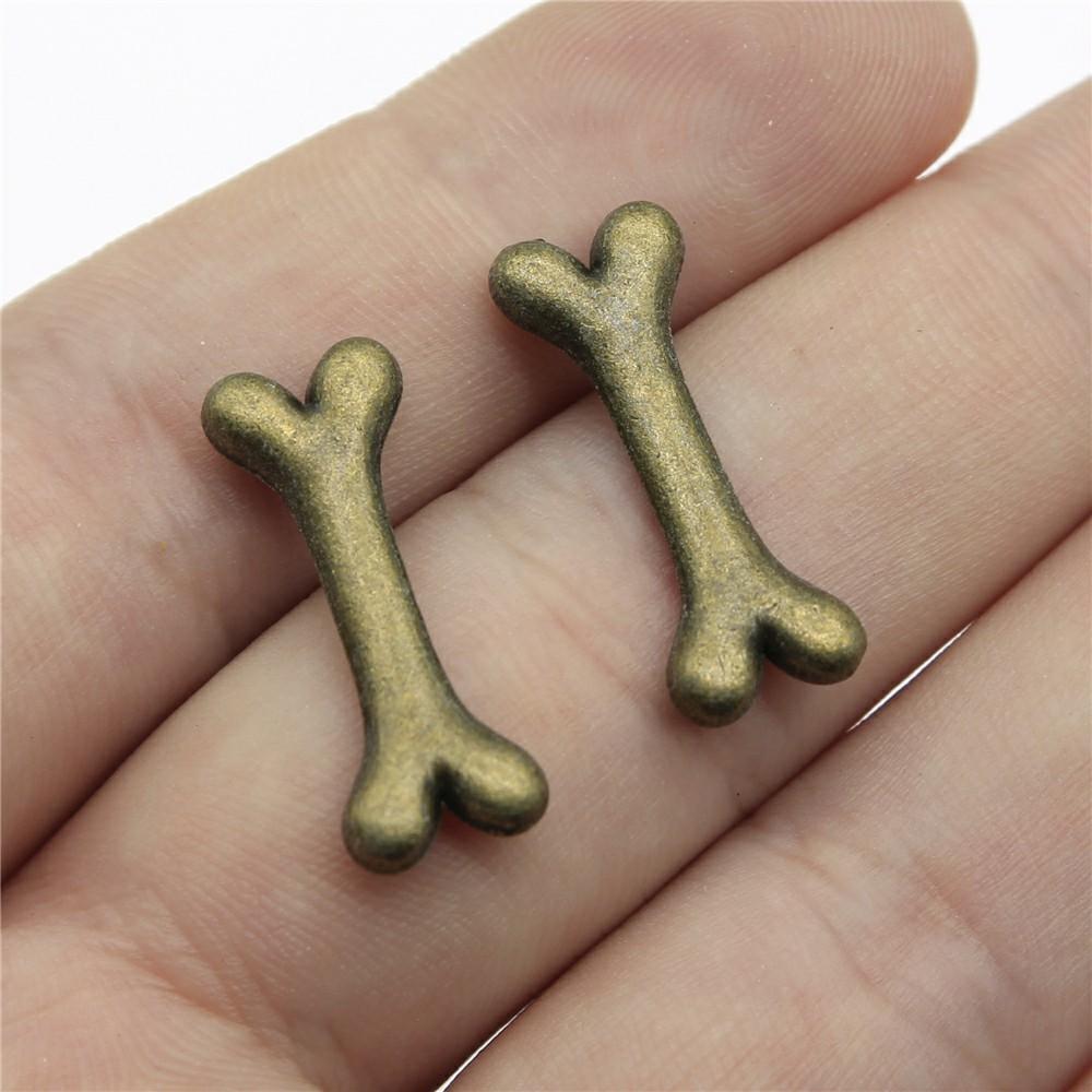 20pcs Charms Bone Dog House Charms Pendants Making DIY Handmade Tibetan Bronze Silver Color Jewelry