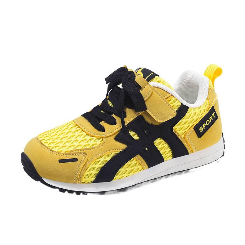 Boys double net summer new breathable 2025 children's soft-soled lightweight sports shoes girls medium and older children's casual shoes