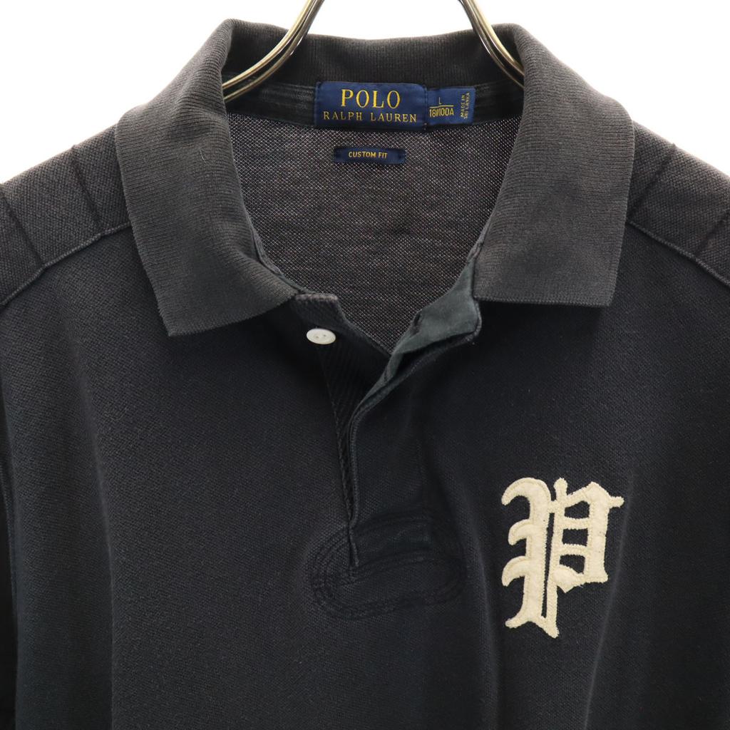 POLO RALPH LAUREN Short sleeve Lager shirt L Black Men's Used